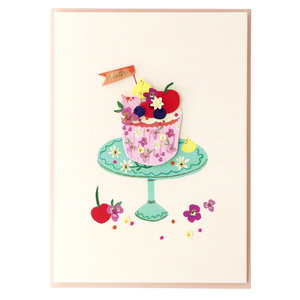 Fruit Cupcake Birthday Card