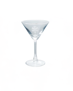 Martini Glass With Snowflake Charm Inside Martini Glass With Snowflake Charm Inside