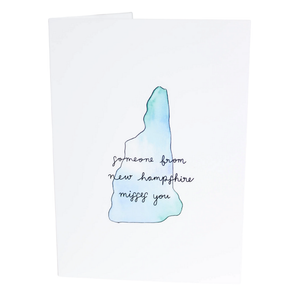 Someone From New Hampshire Misses You Card Someone From New Hampshire Misses You Card