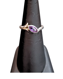 Amethyst side oval Ring S7