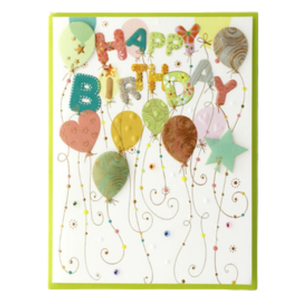 FSC Floating Balloons Birthday Card