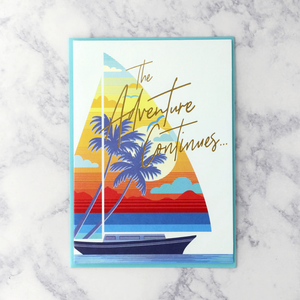The Adventure Continues Anniversary Card