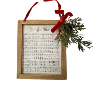 Sheet Music Jingle Bells Ornament