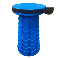 Telescopic Folding Stool - Blue