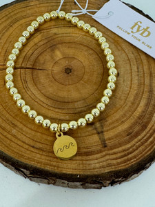 18K Gold Waves Bracelet