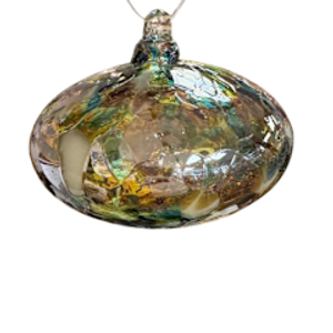 Orbit oval Yellow, Purple & Blue