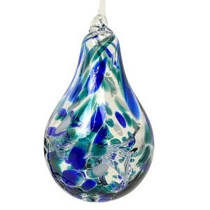 8in Fairy Tear Drop Blue & Teal
