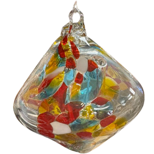 5in rhombus Red, Blue, Yellow & White