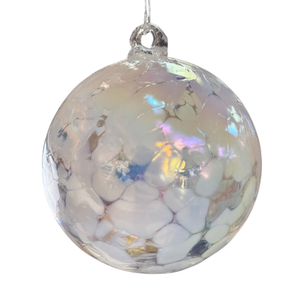 6in Friendship Ball Iridescent White