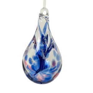 3in Fairy Tear Drop Blue, Pink & White