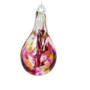 3in Fairy Tear Drop Pink & Orange