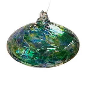 5in Orbit Oval Green & Blue