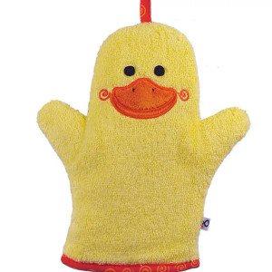 Baby Bath Mitt Duck