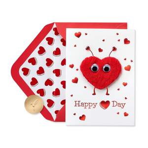 Fuzzy Heart Card