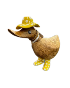 Ducky Spotty Yellow Hat & Boots