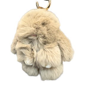Super Soft Beige Oat SM Bunny Keychain