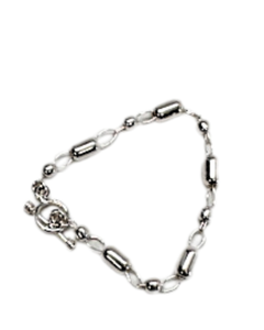 Silver Tic-Tac shapes Bracelet