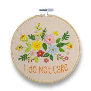 Embroidery Kit I Do Not Care