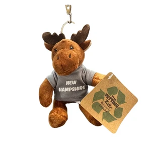 Moose with Gray T-Shirt Keychain