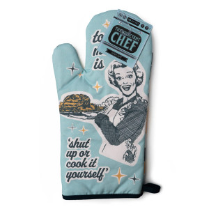 Two Left Feet Oven Mitt - Tonight's Menu