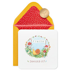 FSC Snailed it Congrats Card