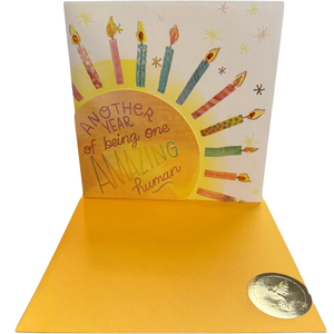 FSC Candle Sun Birthday Card