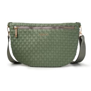 Terrace Woven Crossbody Green