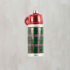 Thermos Glass Ornament