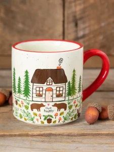 Camp Bungalow Live Happy Cottage Mug