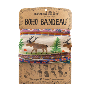 Boho Moose Border Headband