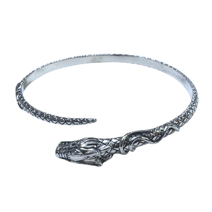 Silver Cuff Dragon Bracelet