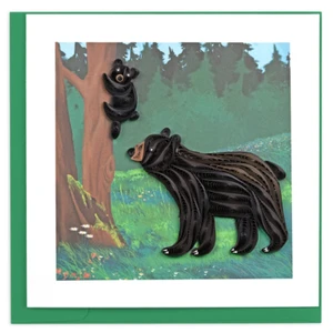 Black Bear & Cub Card