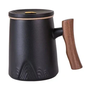Black with Lid Mug