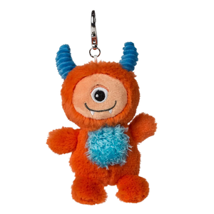 6" Monster Orange Bag Charm Keychain