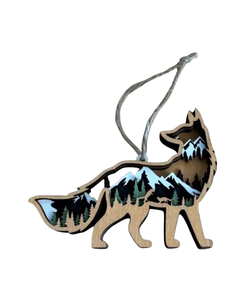 Fox Wood Ornament