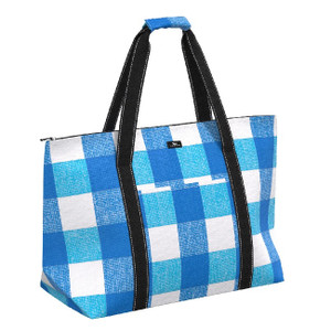 On Holiday - French Blue Check On Holiday - French Blue Check