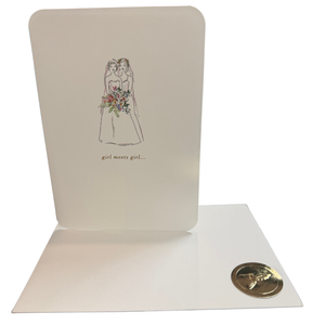 Girl Meets Girl Wedding Card