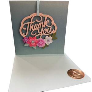 Wreath Thank You Card
