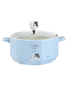 Bowl with Lid Cat