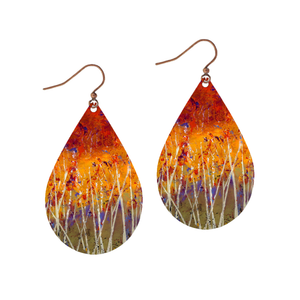 Autumn Petal Drop Earrings
