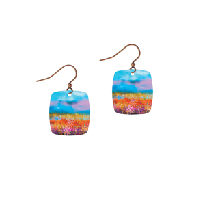 Summer Horizon Square Earrings
