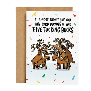 Five F*cking Bucks Birthday Card