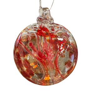 3in Birthstone January Garnet Orb