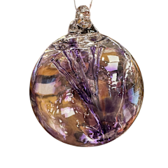 3in Birthstone February Amethyst Orb