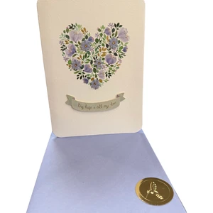 FSC Floral Heart Sympathy Card
