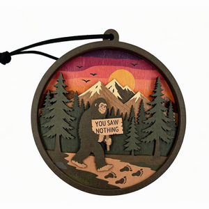 Sasquatch Mountain Myth Ornament