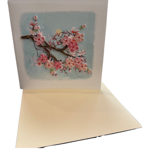 Quilling Cherry Blossoms Sympathy Card
