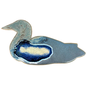 Ceramic Trivet Loon Something Blue