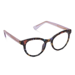 No Correction Tribeca Peepfetti Tortoise/Purple Blue Light Glasses