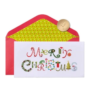 Handmade Christmas Lettering Card